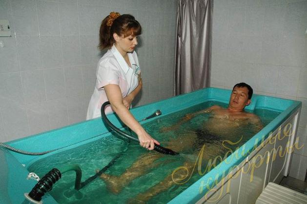 Подводный душ-массаж в сан.«Лесной», Железноводск
